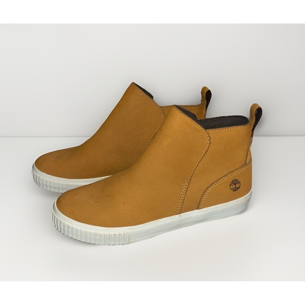 Timberland Women's Skyla Bay Pull-On Ankle Boots Size‎ 7 Wheat Nubuck Leather